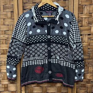 Colourful Women’s Elena Wang cardigan sweater sz XL